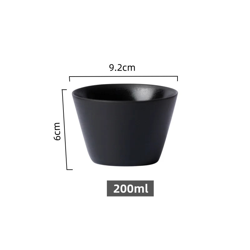 Ceramic Coffee Mug 200/250ML Minimalist Espresso Latte Cup Tea Mug Black White