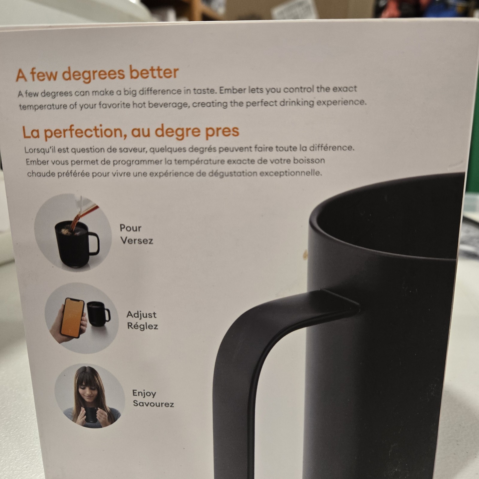 Ember New Temperature Control Smart Mug 2 – 10oz Black App Enabled Coffee Cup