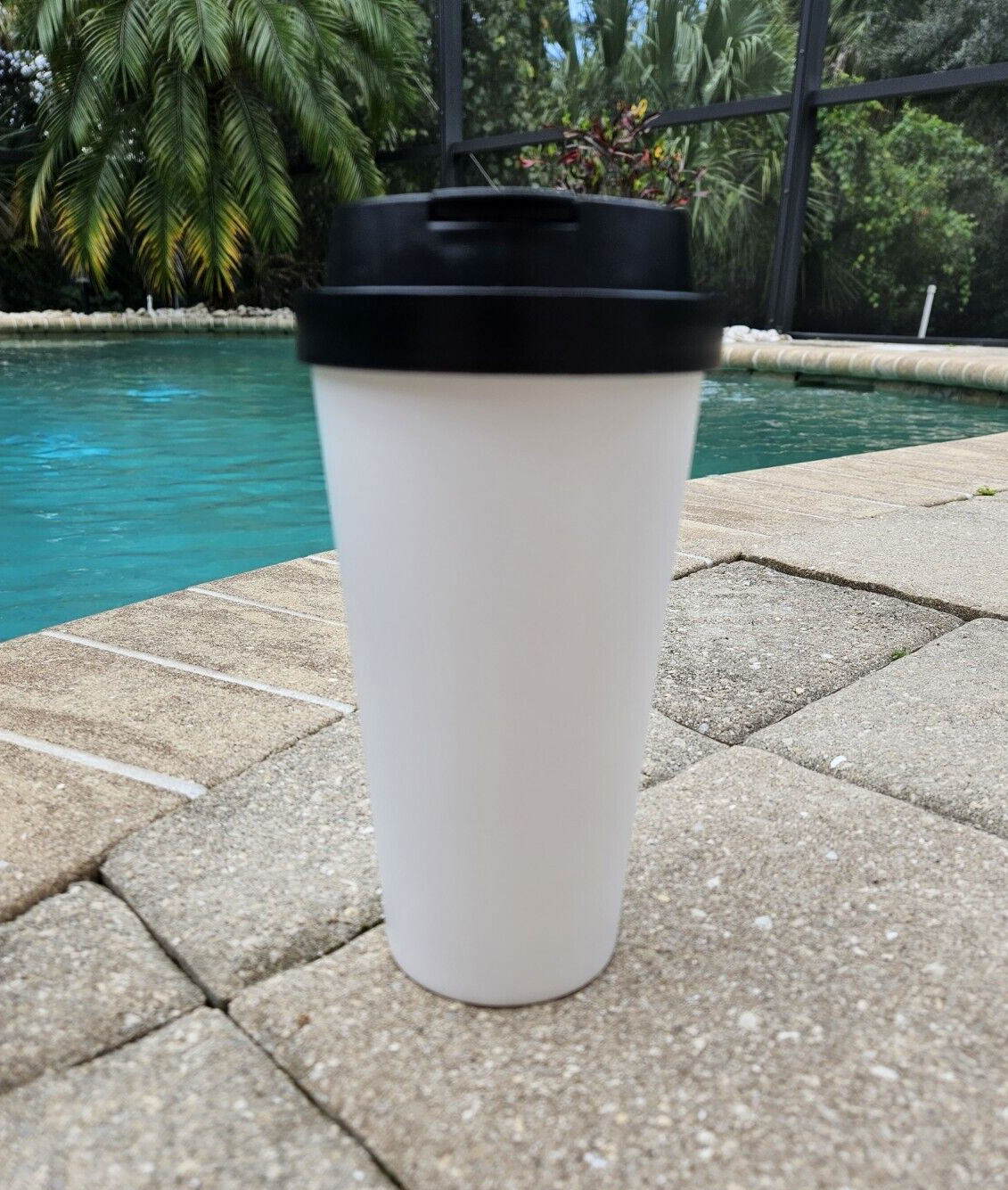 BPA Free Plastic Travel Coffee Mug, 16 oz