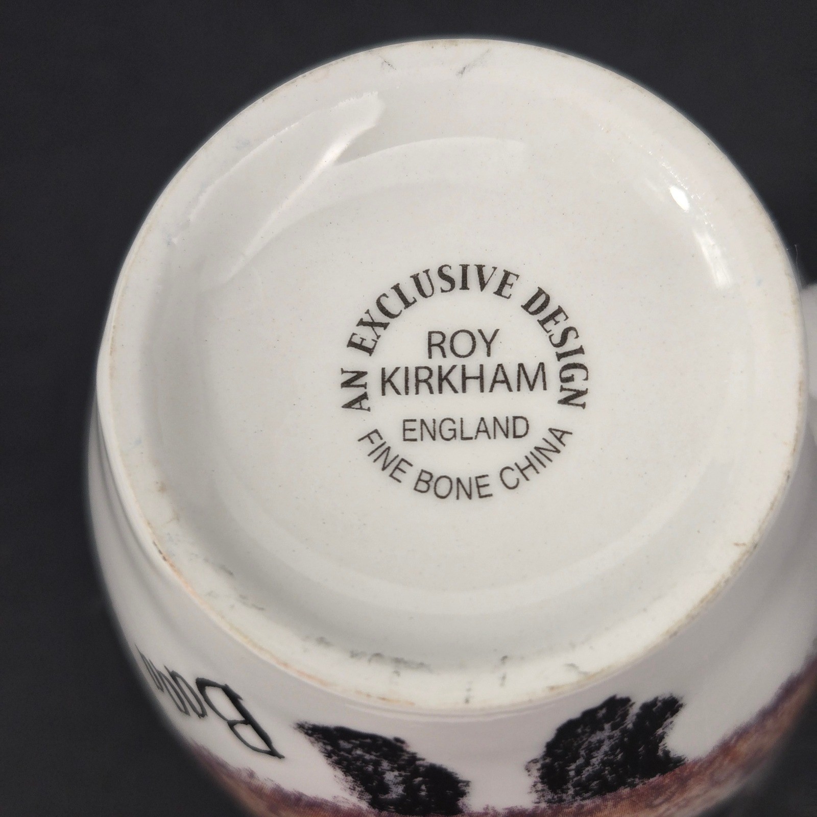 Roy Kirkham England Fine Bone China Baaa Baaa Sheep Mug Coffee Cup White 4.25in
