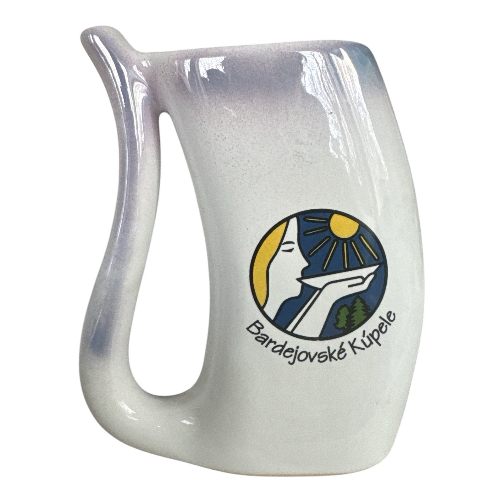 Spa Sipping Cup Ceramic Handmade in Slovakia kúpel’ný pohárik Bardejovské Kúpele
