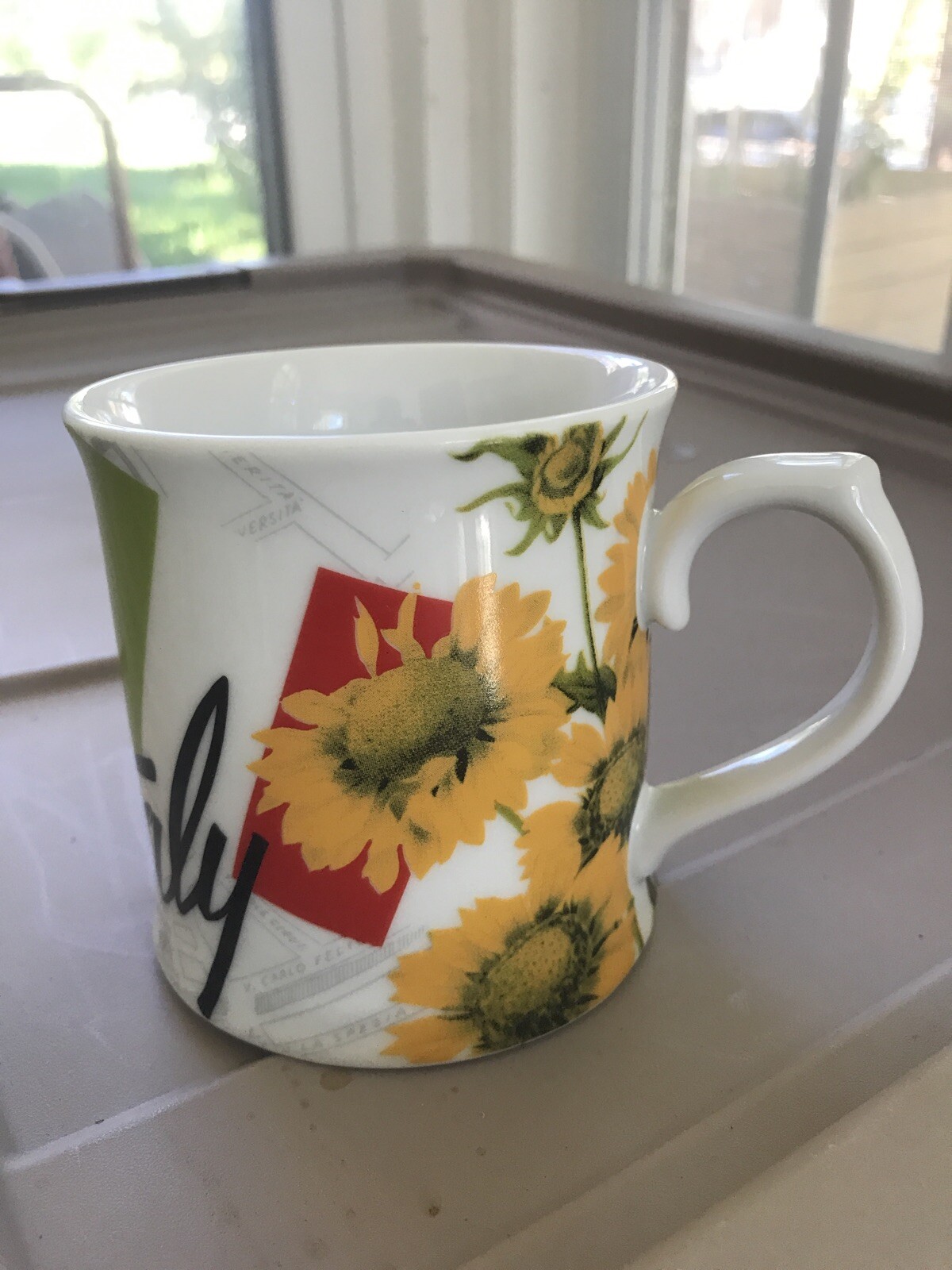 CAFE ITALY COFFEE MUG. ROME SKYLINE PORCELAIN MUG. Art Deco Print Mug. B106