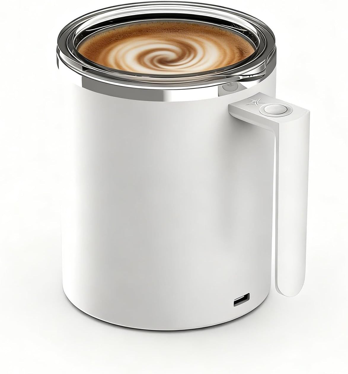 Self Stirring Mug, 12.2 Oz Self Stirring Coffee Mug with Magnetic Stirrer & Anti