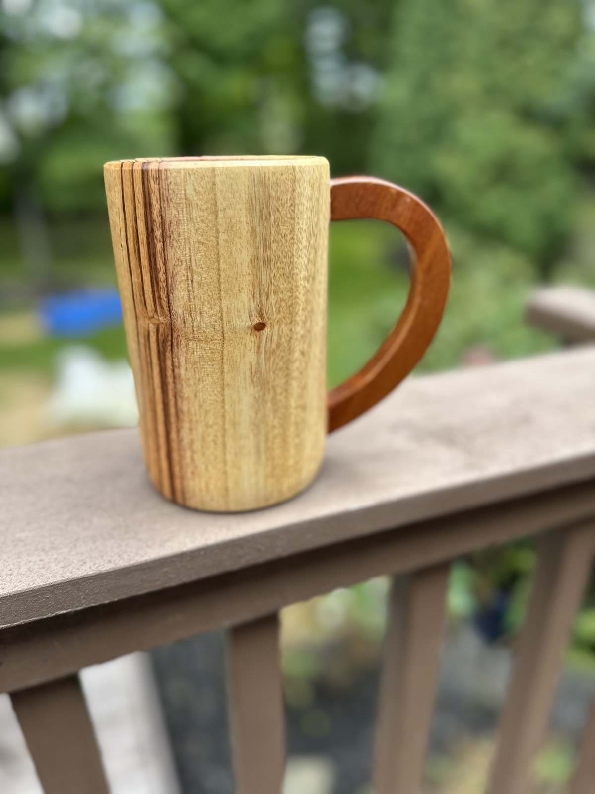 Wooden Mug Tiger Wood Eco Friendly Natural Product
