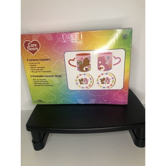 Care Bears Stackable Mug & Coaster Bundle | 2 Mugs & Stackers | New in Box