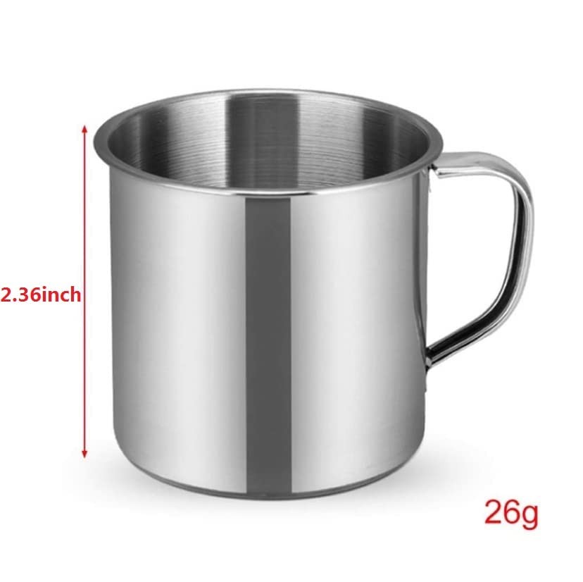 Stainless Steel Coffee Cup With Handle 6 Pcs Camping Cup 4oz Stainless Steel Esp