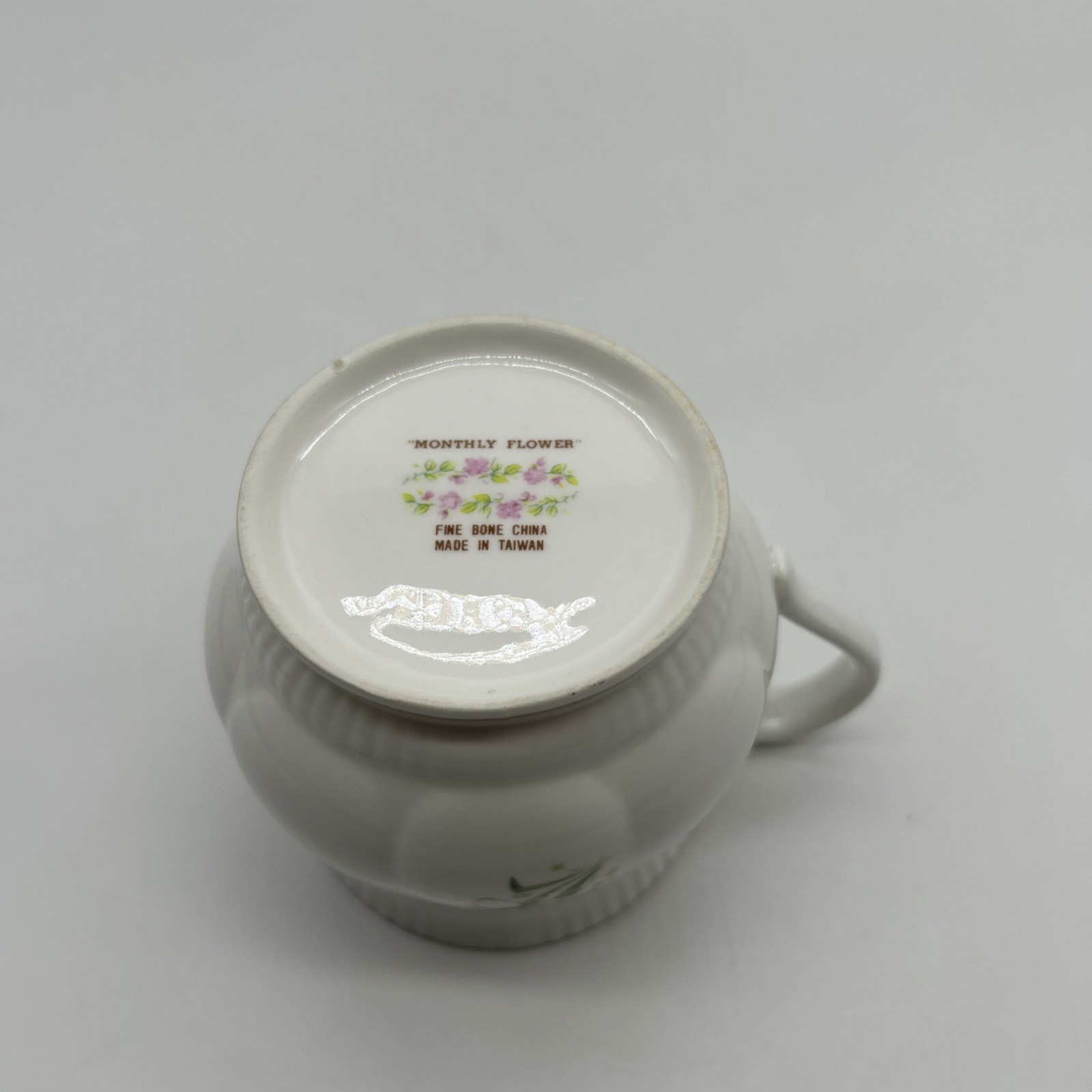Vintage Monthly Flower March Fine Bone China Coffee Tea Mug Cup