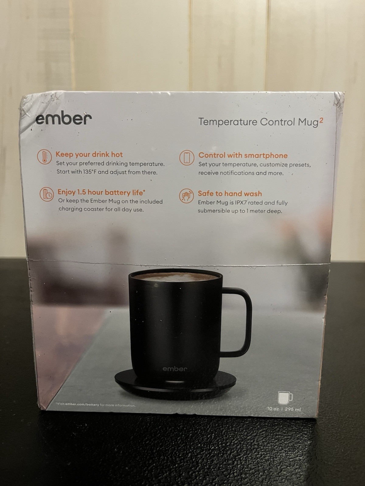 Ember Temperature Control Mug 10oz | 295 ML Sealed Brand New Smartphone Control