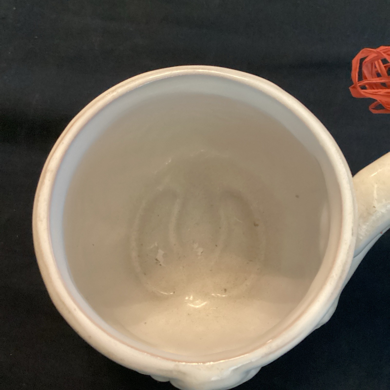 Mud Pie White Ceramic Santa Figural Christmas Novelty Coffee Mug 8 fl oz