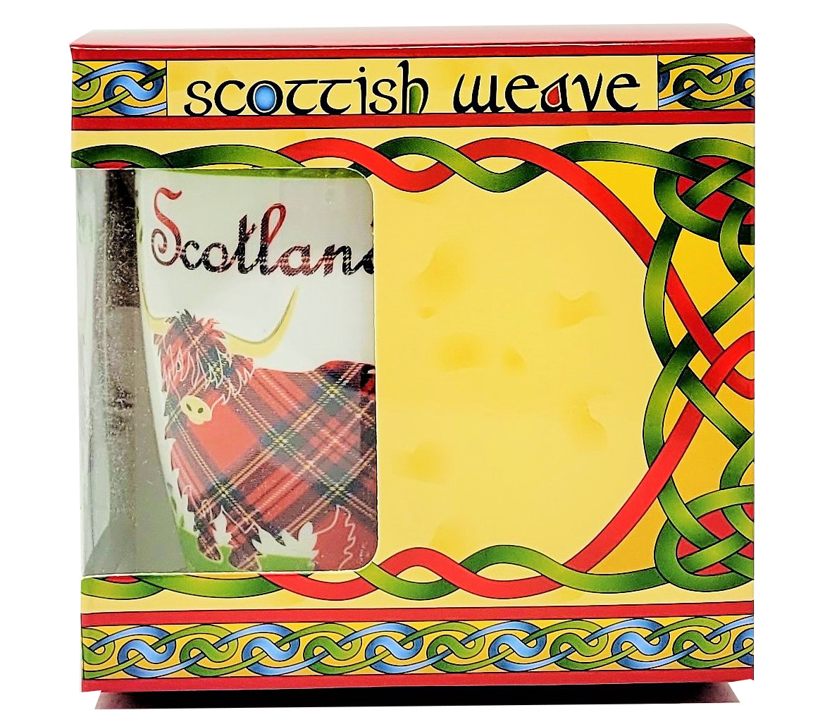 Scotland Higland Cow Mug Porcelain Cup 13 fl oz in a Scottish Gift Box