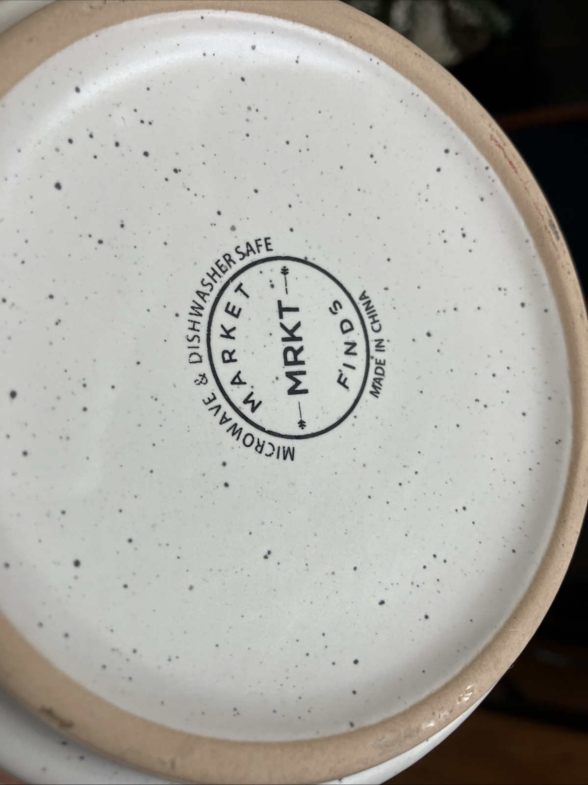 Market Finds Black & White Speckled Ceramic Coffee Mug Cute Tea Cup Design