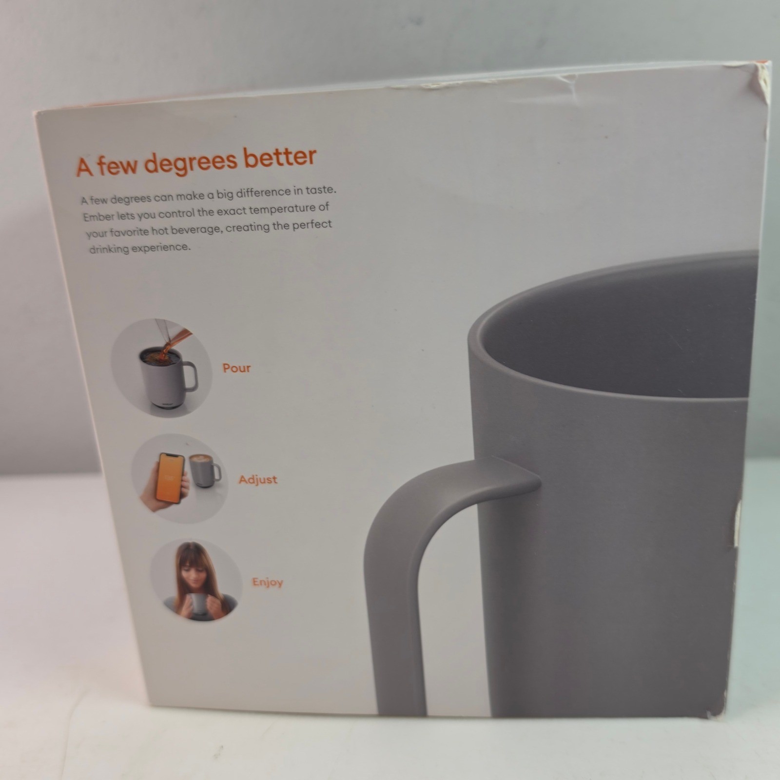 Ember Temperature Control Mug 2 Grey Smart Coffee Mug 14 oz CM19P