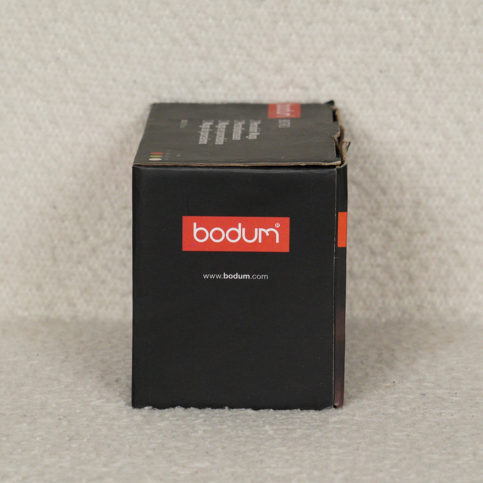 Set of 2 Bodum Bistro Porcelain Mugs with Silicone Sleeves 0.3l 10fl. oz. Black