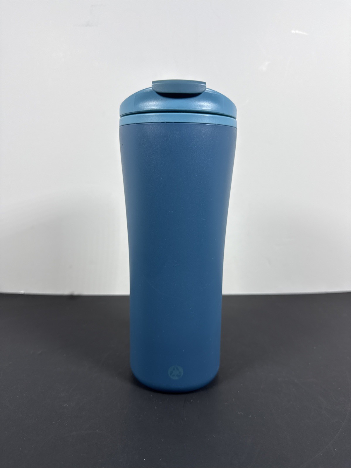 Aladdin Insulated eCycle Travel Coffee Mug 16 oz 2 Tone Teal Blue Flip Tab