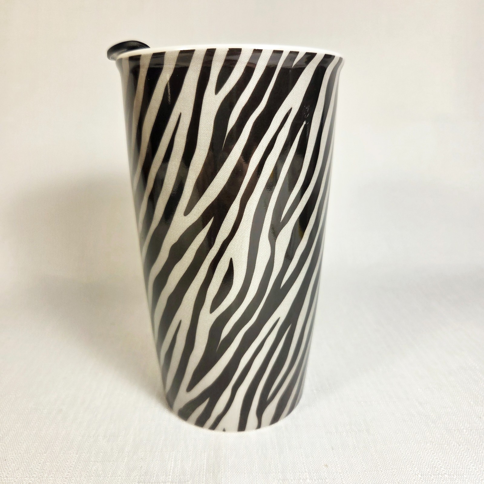 Ceramic Travel Mug 12oz Ceramic Cup with Lid Zebra Animal Print