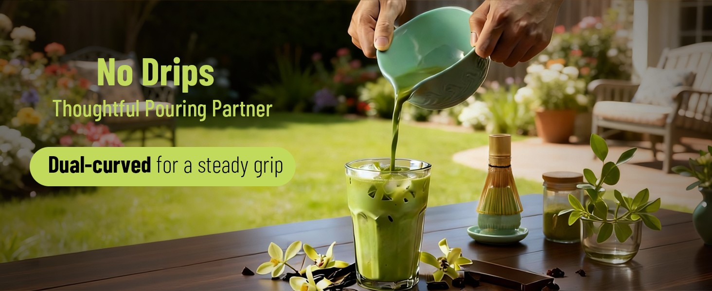 510mL Matcha Whisk Set: 8 Pcs plete Ceric Matcha Kit with Handcrafted