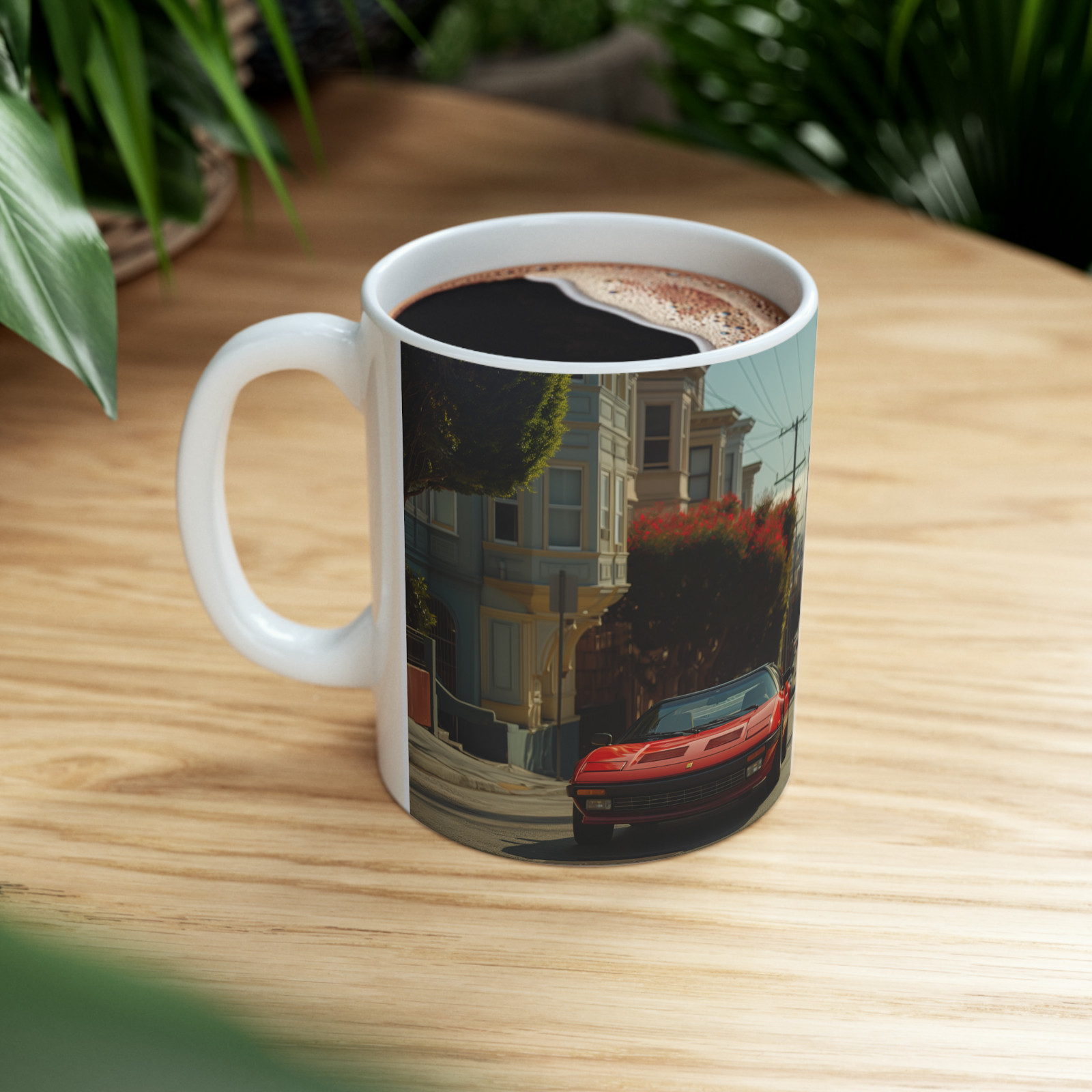 White Glossy Mug VINTAGE 2 Vehicle x 11 oz.