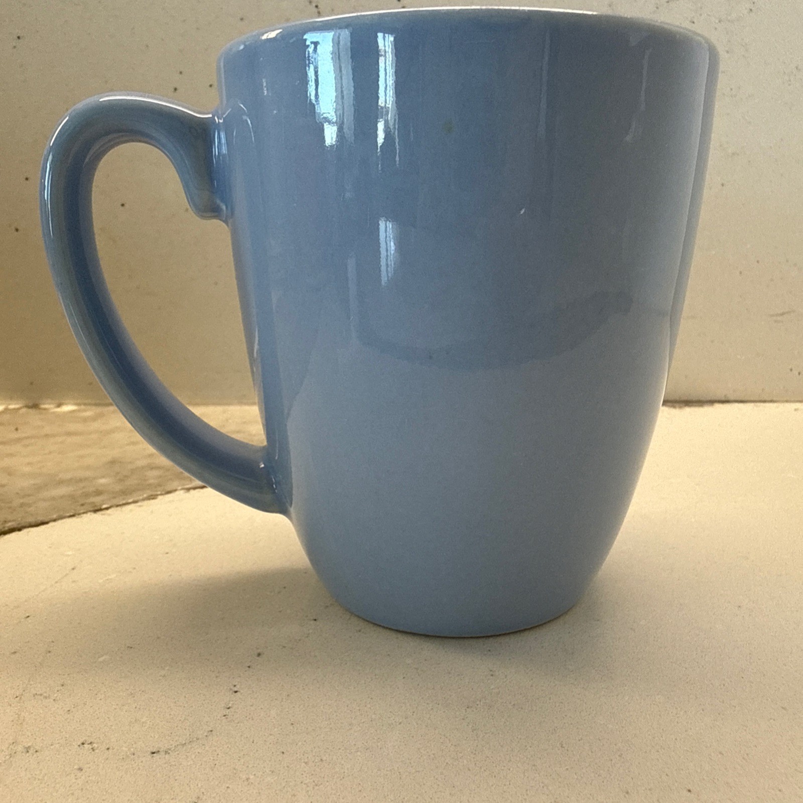 Corelle Stoneware Coffee Cup Mug Light Blue 3 7/8” Tall /Vintage