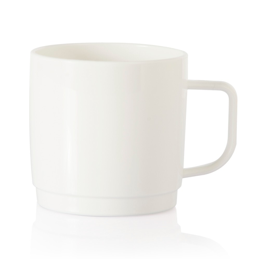 Plastport Coffee Mug with Handle, Multipurpose Unbreakable Plastic – SET OF 10