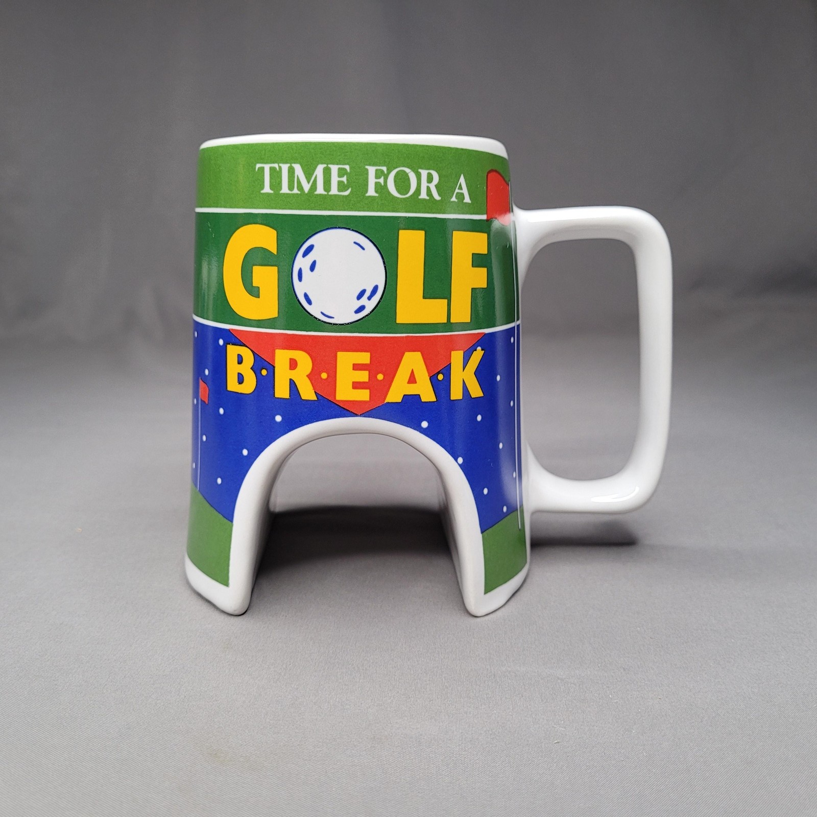 Time For A Golf Break Coffee Mug Ganz Golf Novelty Sports Ceramic Cup Gift Dad