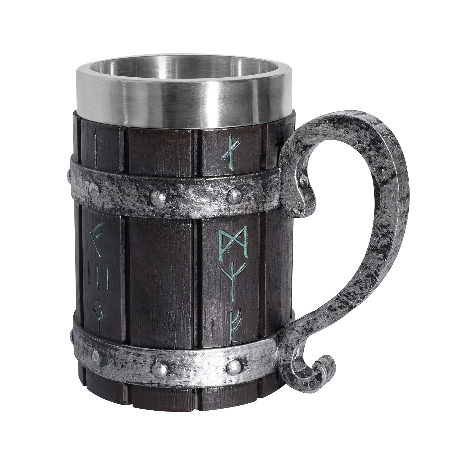 Viking Beer Mug Max 20oz 201 Stainless Steel Heavy Mug w/ Handle Easy To Hold