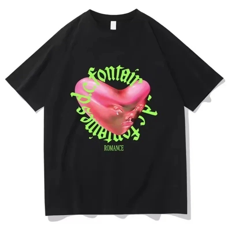 Hot Fontaines D.C. Band Romance Black Heavy Cotton S to 5XL Shirt AA846