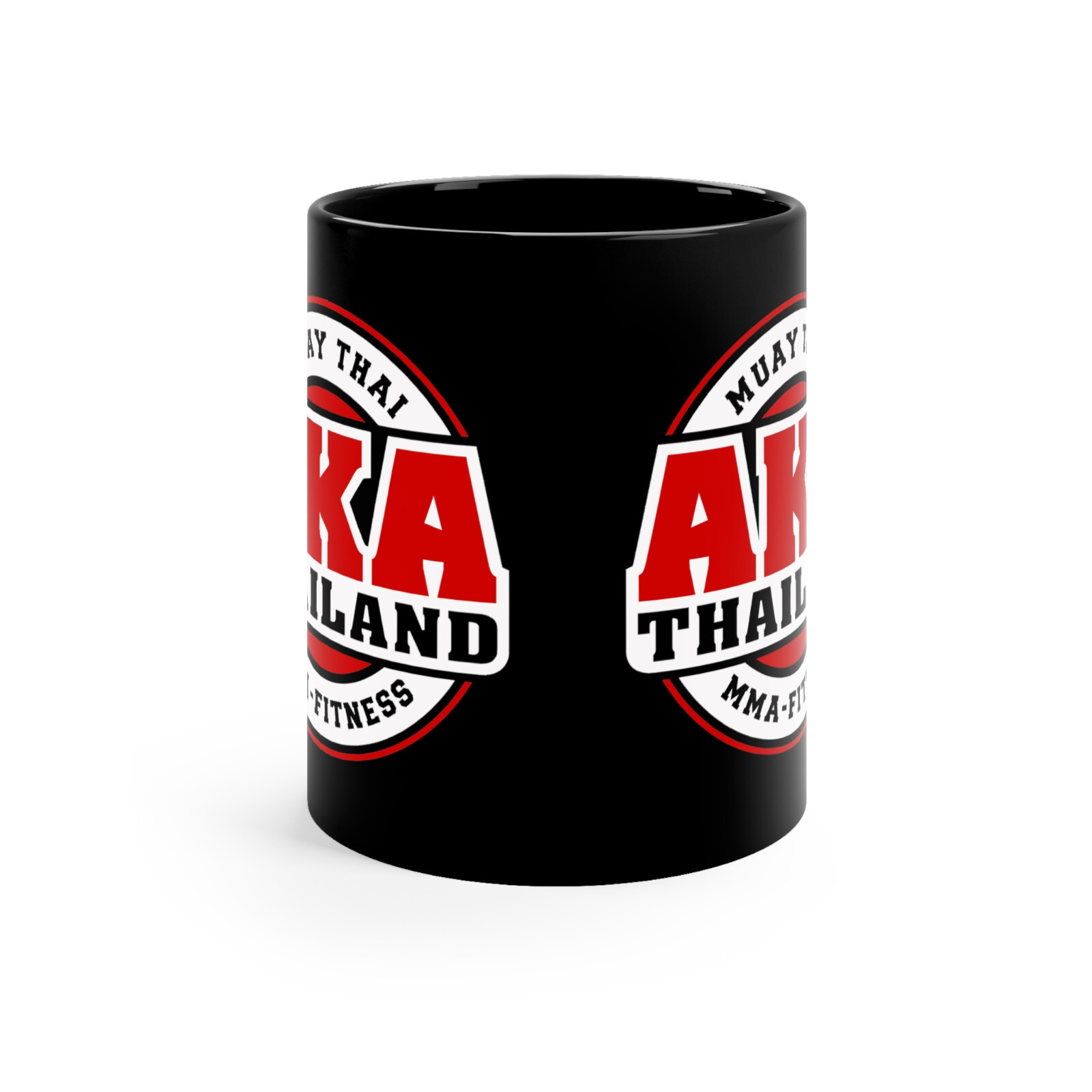 AKA Thailand Muay Thai Gym Logo 11oz Coffee Tea Black Mug