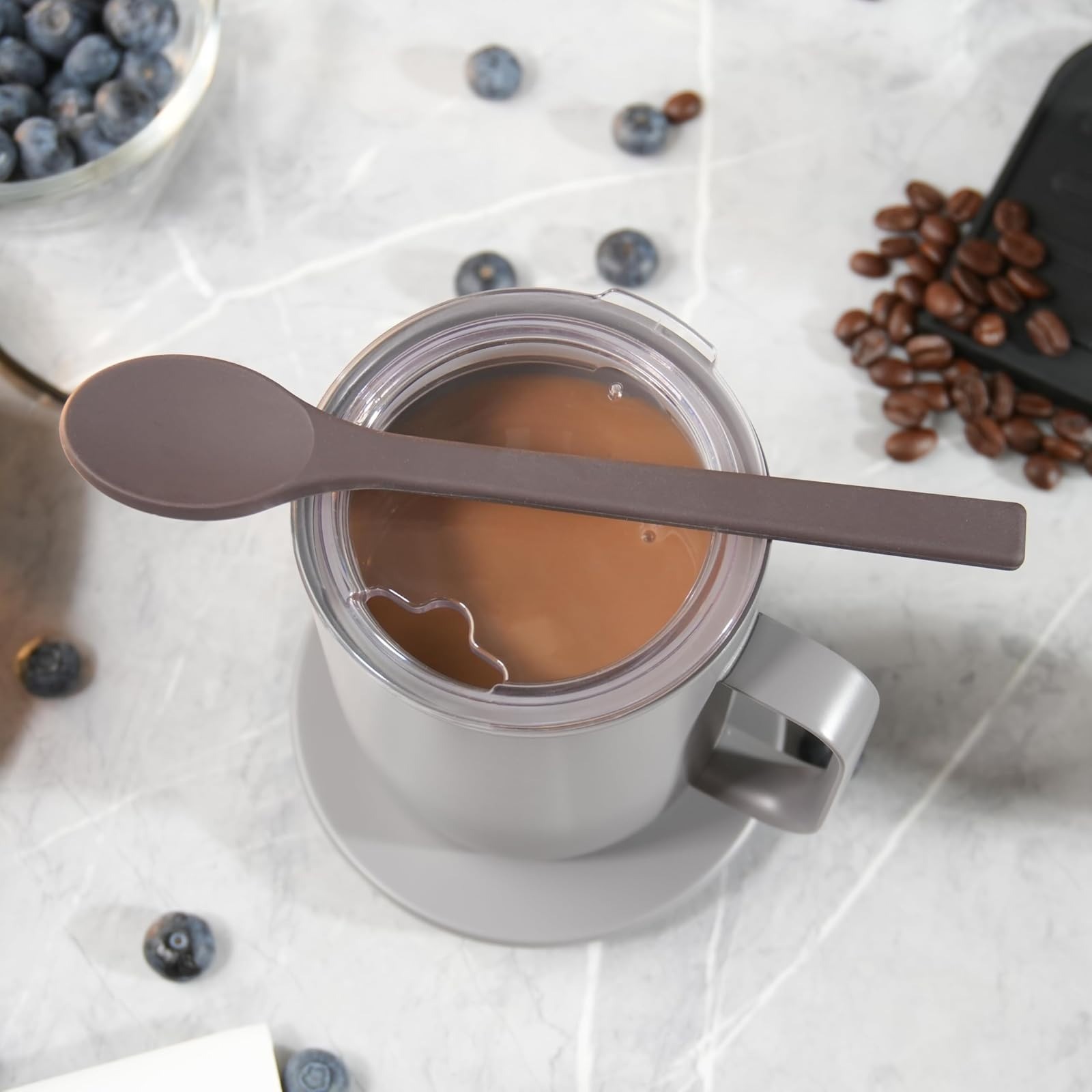 14oz Ember Mug Replacement Lid & Silicone Spoon Set – Coffee Accessory