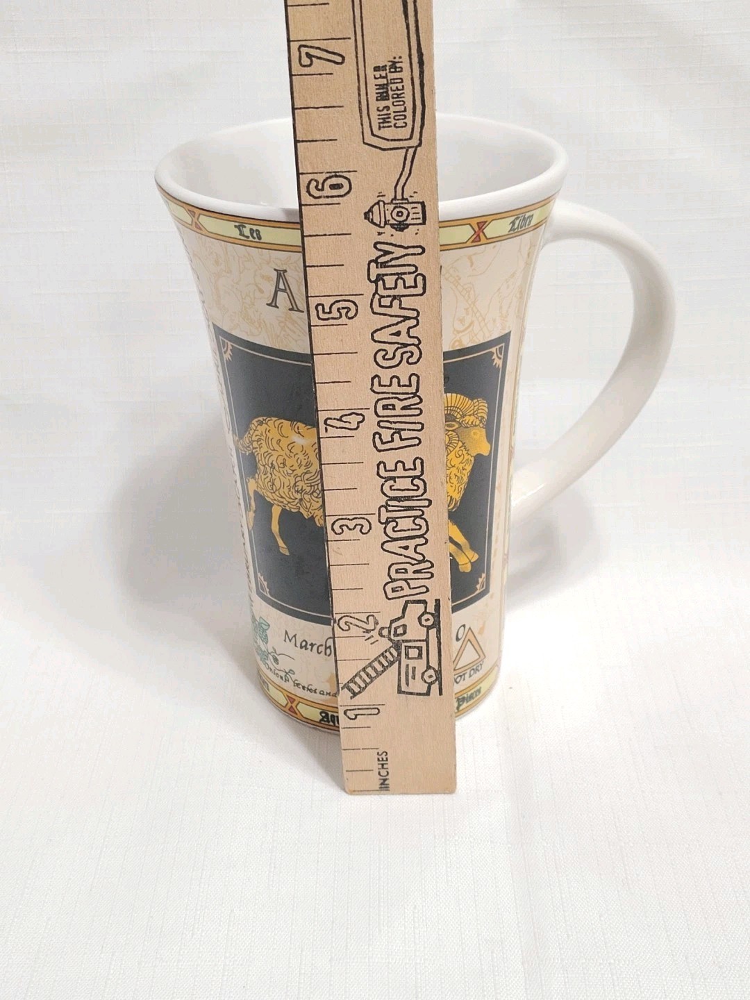 DUNOON Scottish Fine Stoneware ARIES Tall Coffee Mug ZODIAC by Jack Dadd