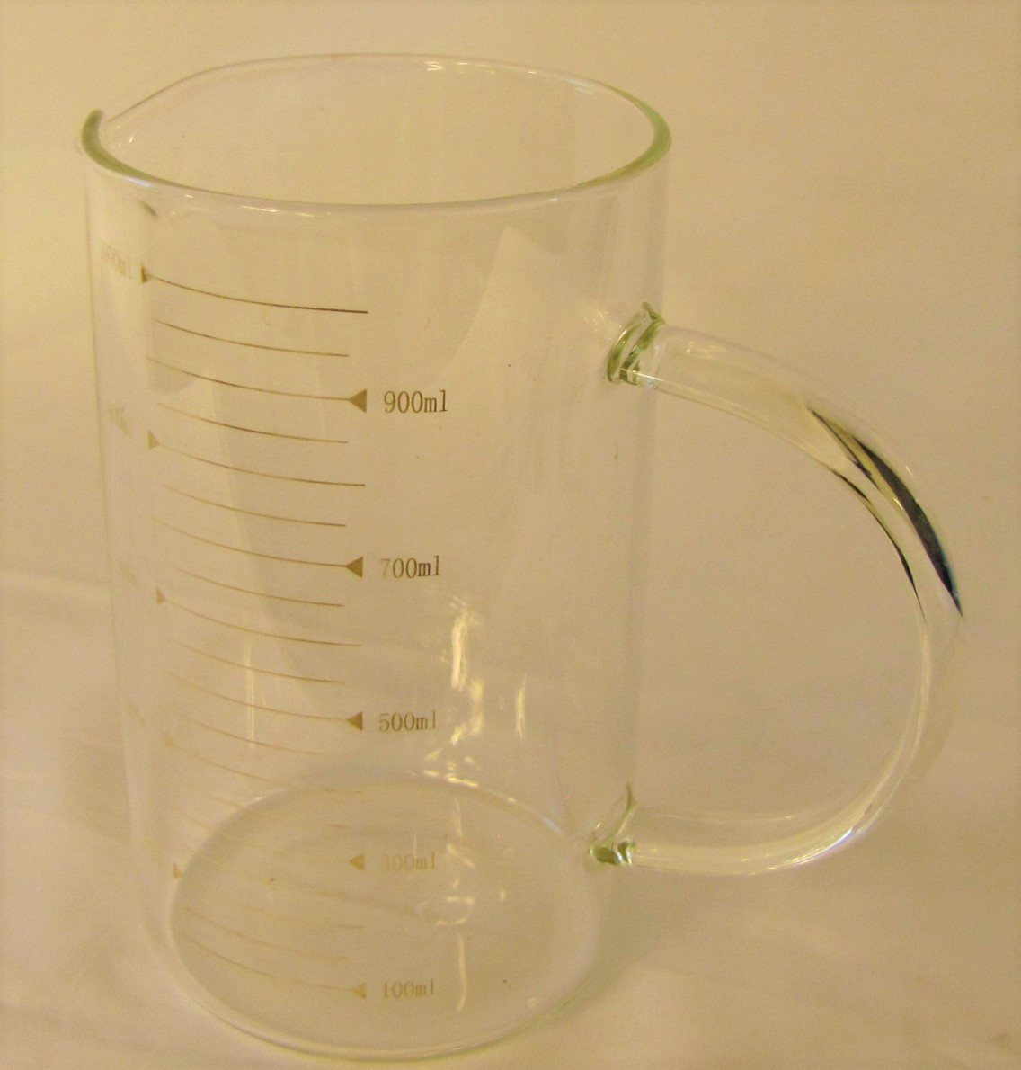 Borosilicate glass beaker with handle tea coffee mug cup cover science geek gift