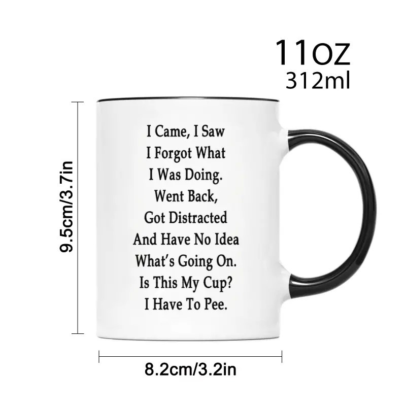 11 oz, Funny mug, Interesting copy ceramic mug, summer and winter drinking cup