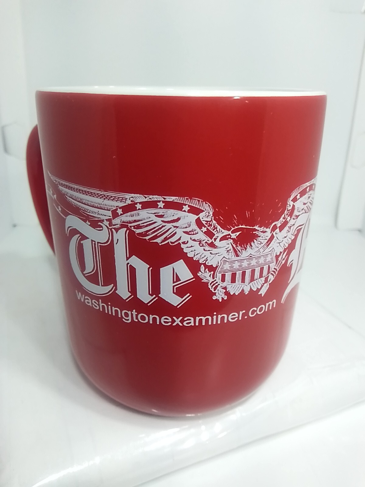 THE WASHINGTON EXAMINER NEWSPAPER COFFEE MUG. THE EXAMINER Art Deco Mug. B264
