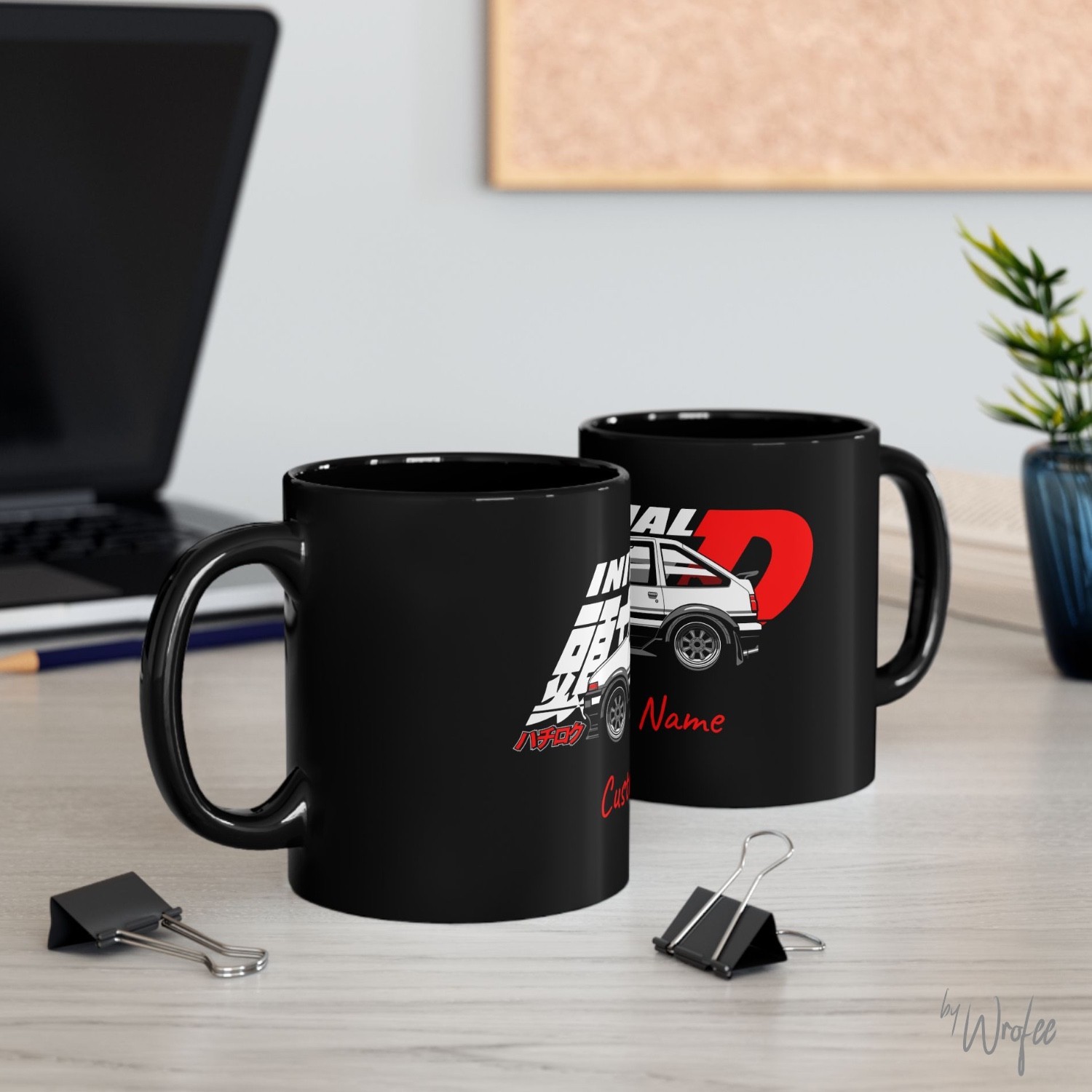 AE86 Hachi-Roku Mug: Personalized Vintage JDM Trueno Sports Car Cup Gift