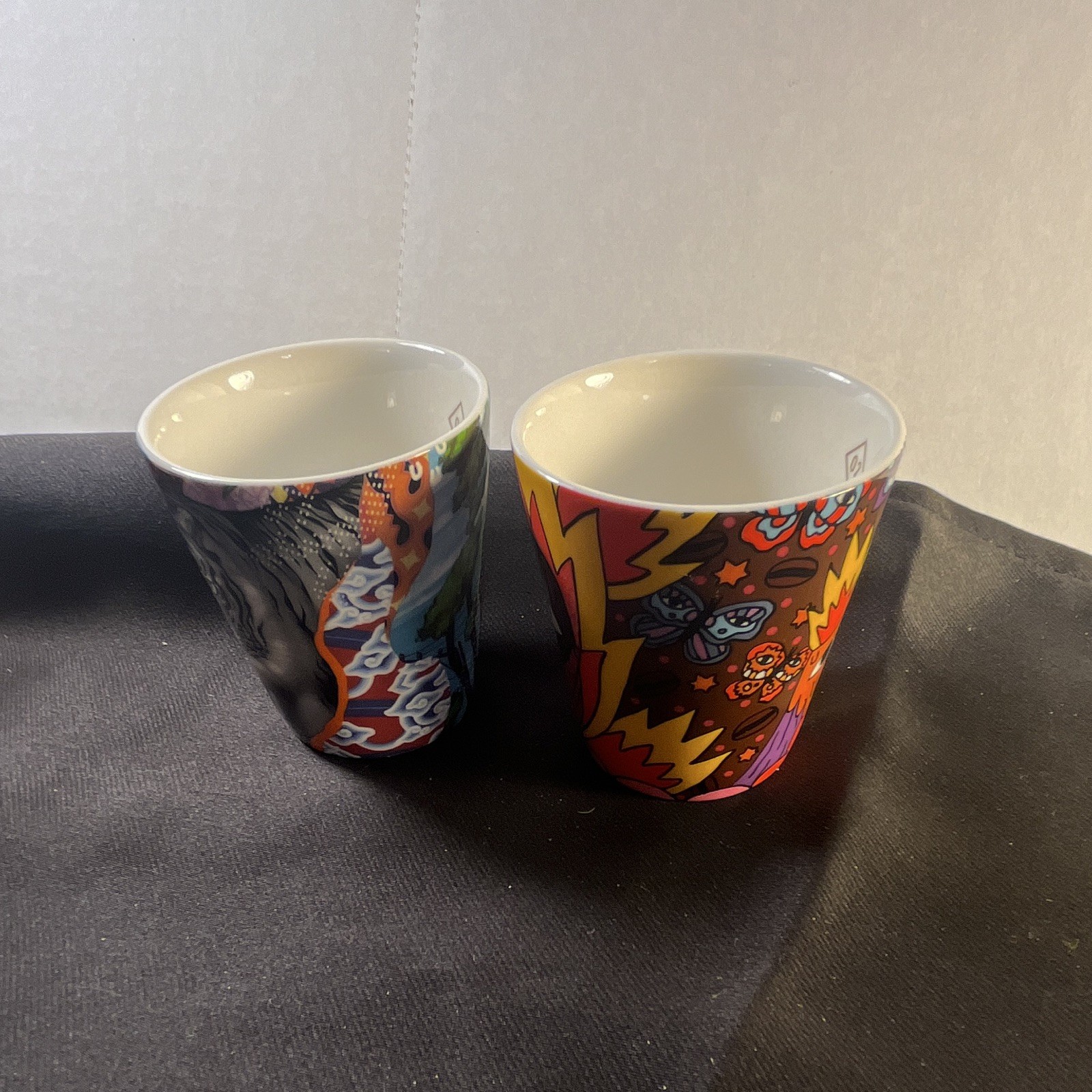 Starbucks Expresso 3 oz tumblers. Set tiger and eye multi color