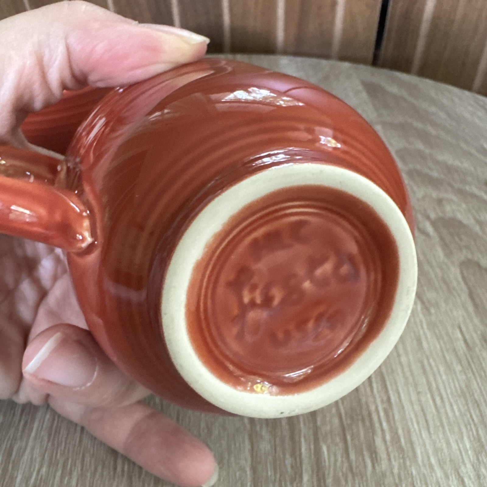 Fiestaware paprika set of 2 retro tea cups