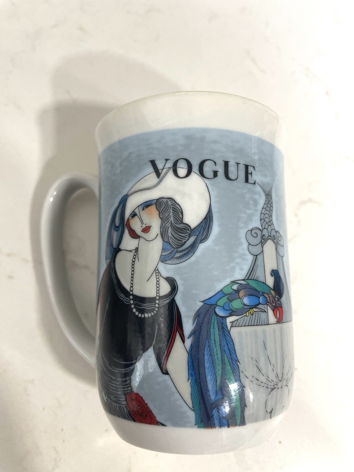 Vogue Art Deco Fine China Coffee or Tea Cups 8 Ounces.