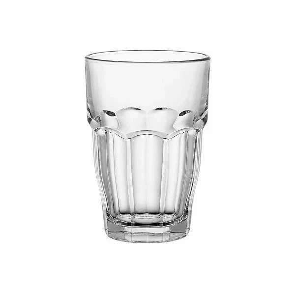 Bormioli Rocco Rock Bar Stackable 12.5 oz Beverage Drinking Glasses Set Of 6