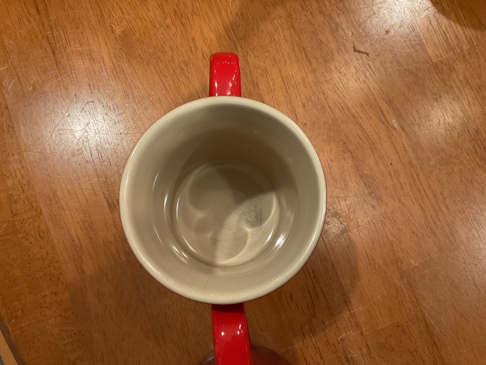 Set Of 3 Le Creuset OMBRE Red Stoneware Coffee Tea Mugs Cups 14 ounces