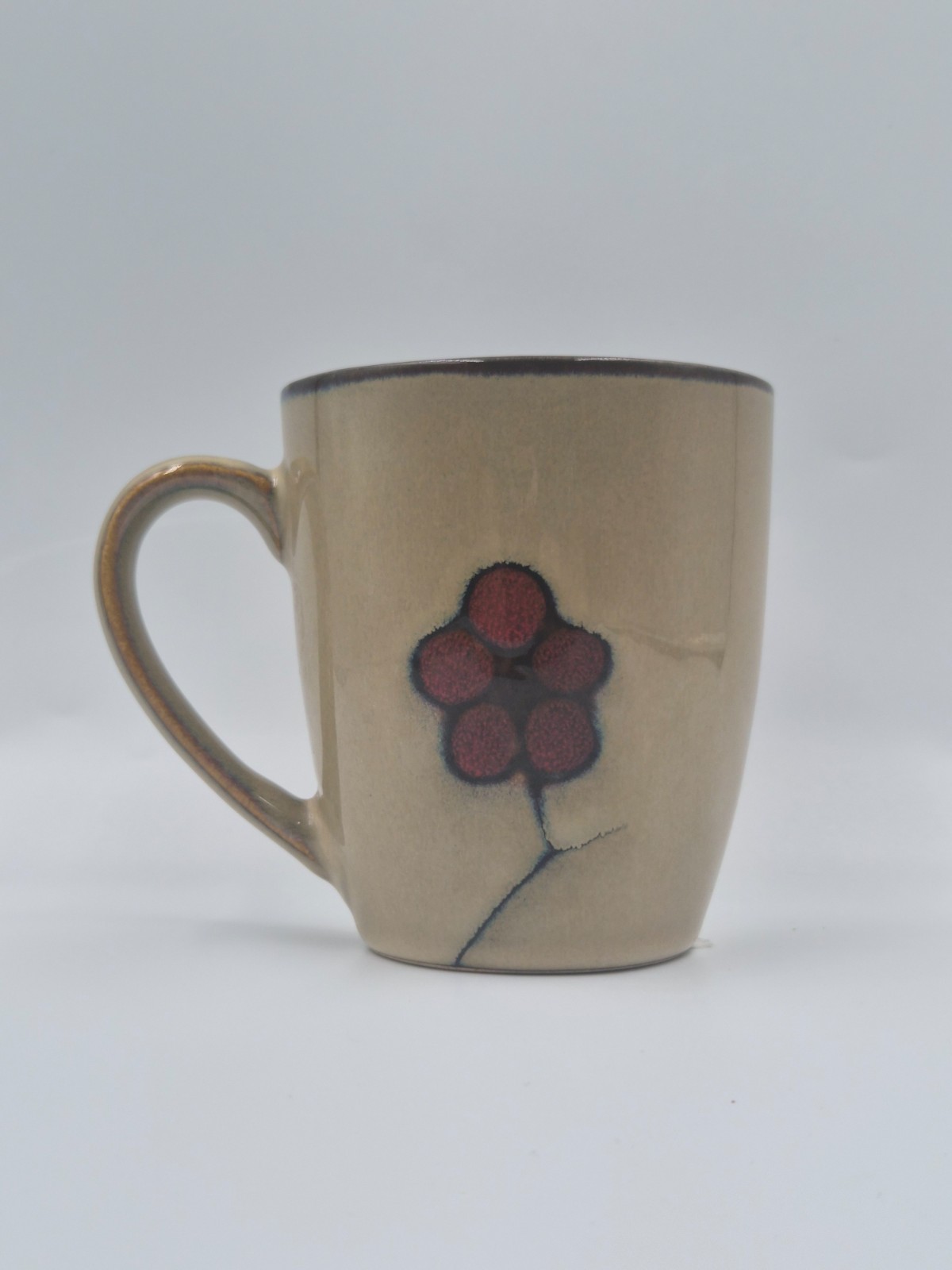 🔥 2 Pfaltzgraff Studio ASTER Coffee Mug Set – red flowers