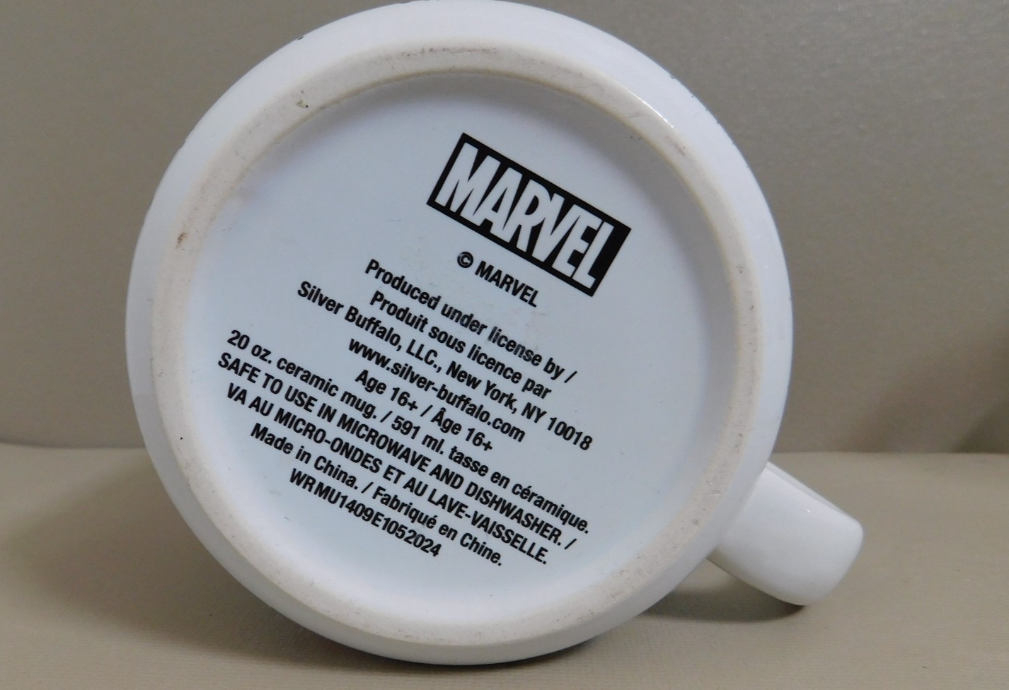 Marvel Deadpool “Don’t Feel Like Being An Adult” Coffee Cup Mug Soup Chili EUC