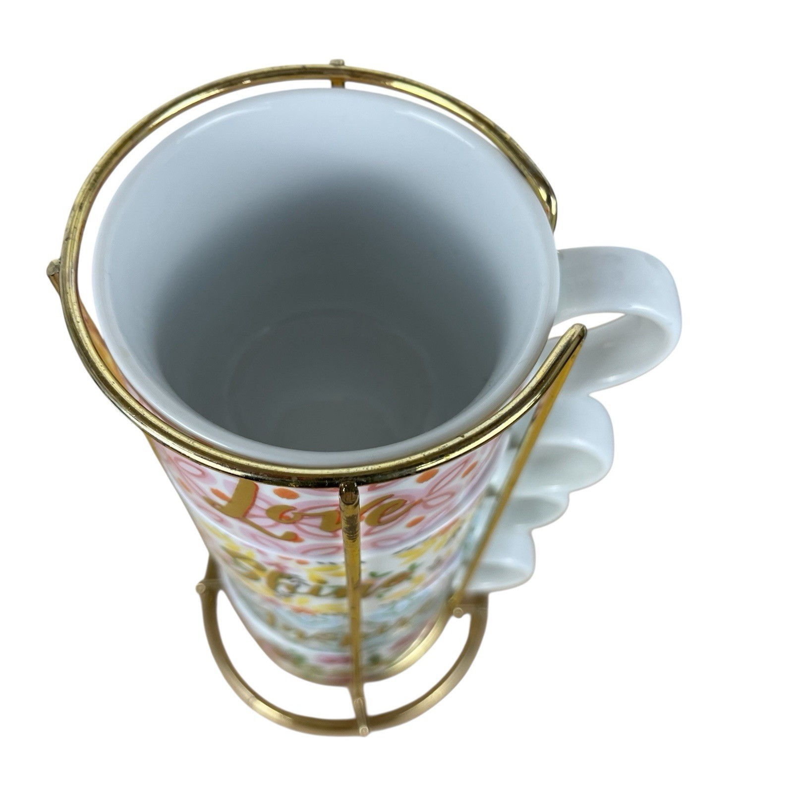 Pier 1 Inspirational Stacking Mugs Set Of Four With Holder