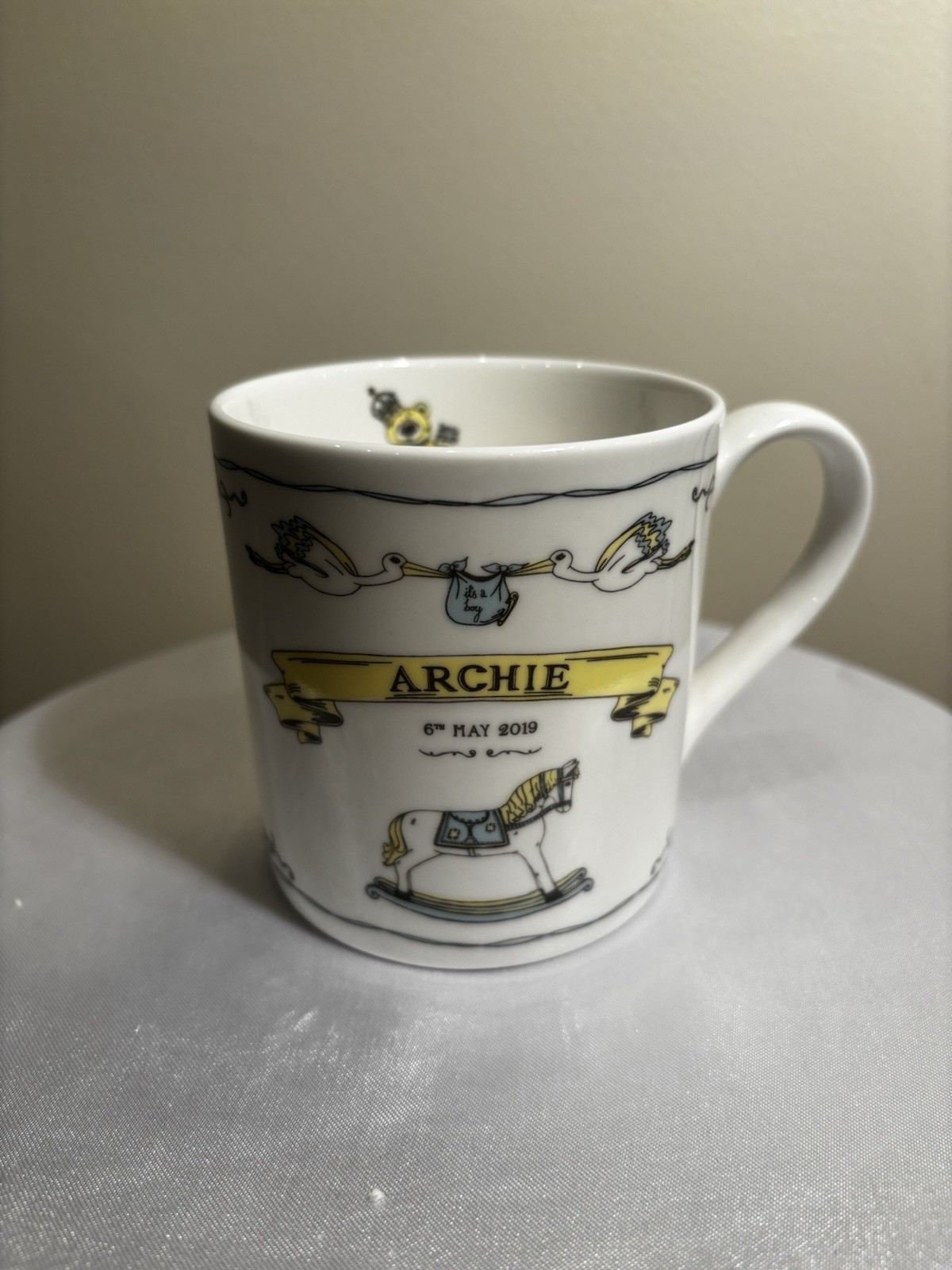Victoria Eggs Royal Baby Archie Bone China 11 fl oz Coffee Mug Made in Britain
