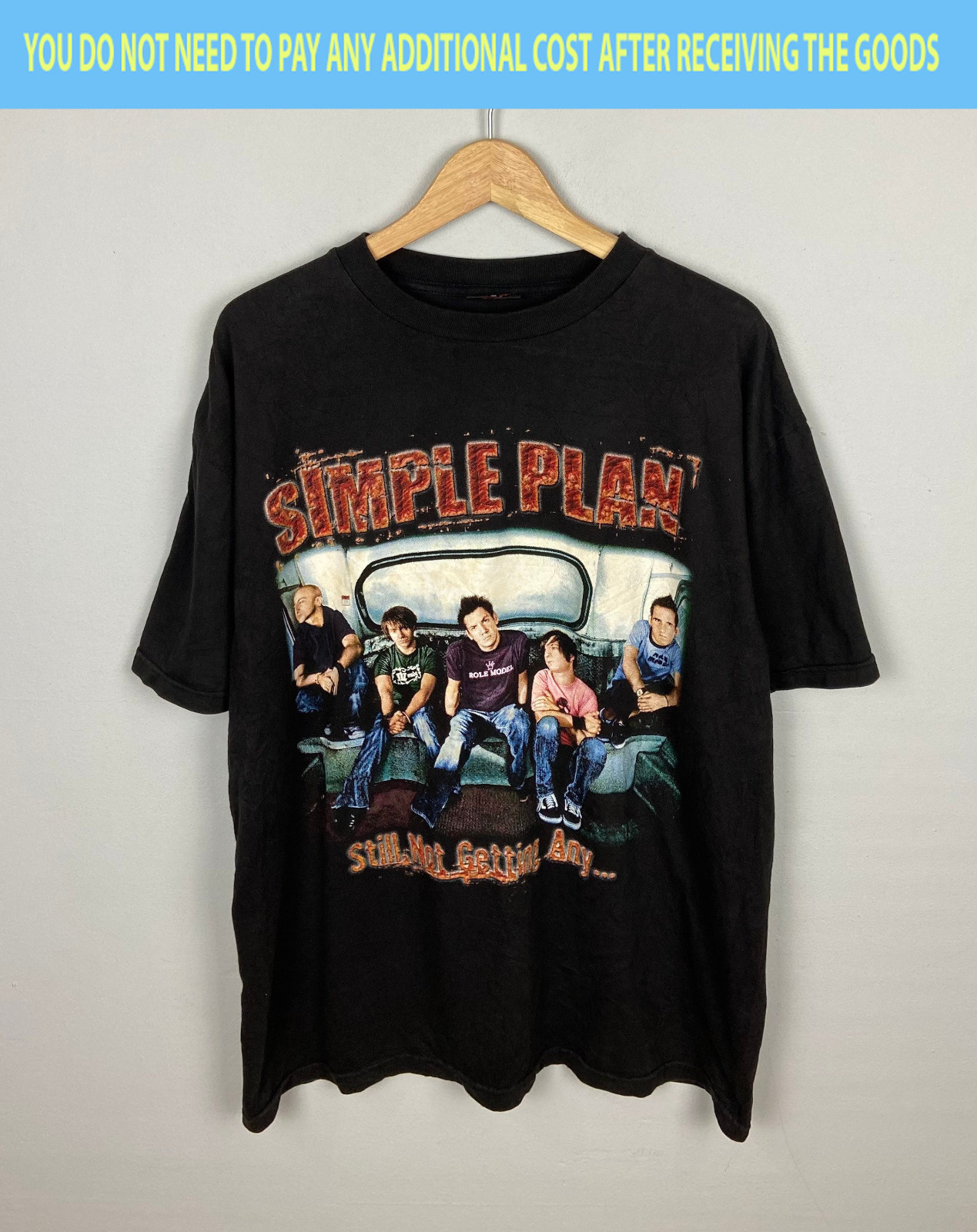 Vintage Simple Plan Band Still Not Getting Black S-5XL Shirt AA544