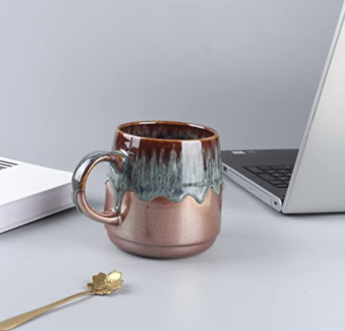 Large Ceramic Coffee Mug, Big Tea Cup for Office and Home, 21 Oz 1 PCS – green