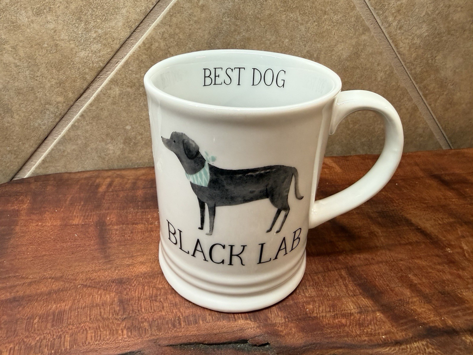 Black Lab Best Dog Juliana Swaney Coffee Mug Tea Cup 4” Fringe Studio 1️⃣5️⃣8️⃣
