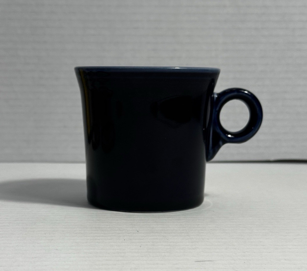 Fiesta HLC Navy Blue Ring Handle Coffee Mug USA Ceramic 3.5 Inch