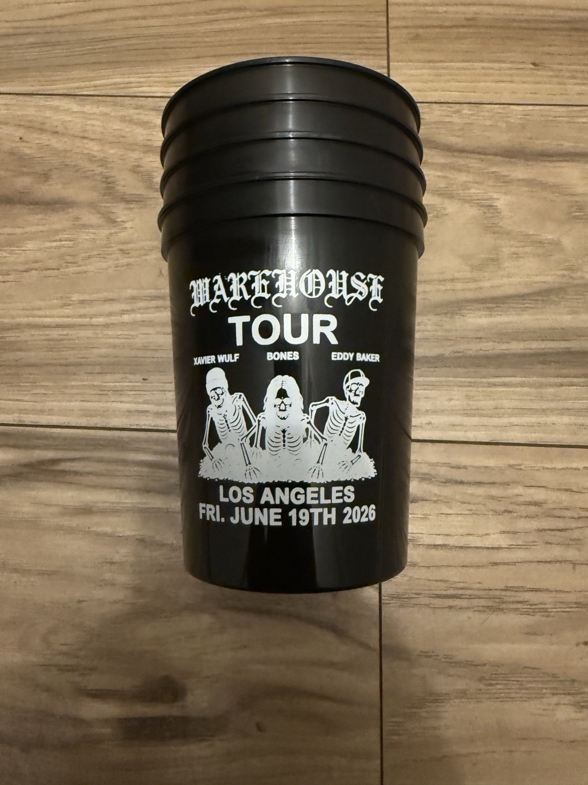 “Warehouse Tour “ Bones/Xavier Wulf/ Eddy Baker LA Exclusive Souvenir Cups