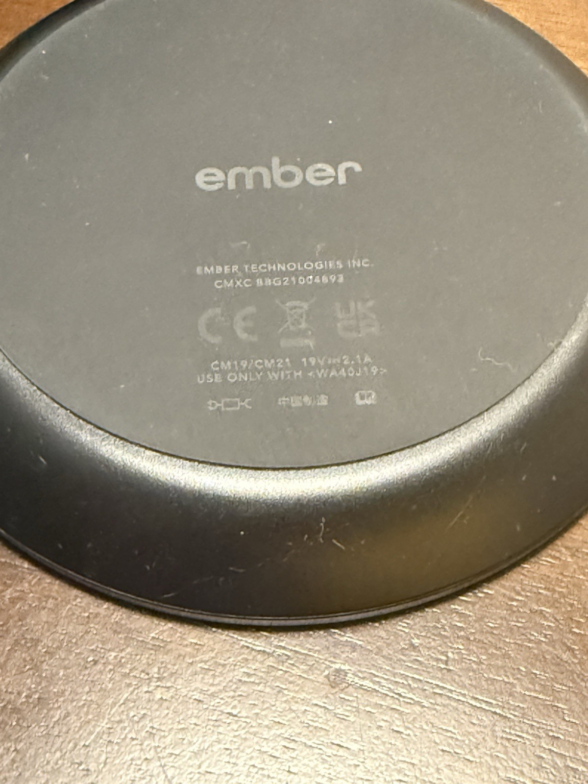 Ember Mug 2 Black 10 oz CM19 Temperature Control Smart Heated Cup Charging Base