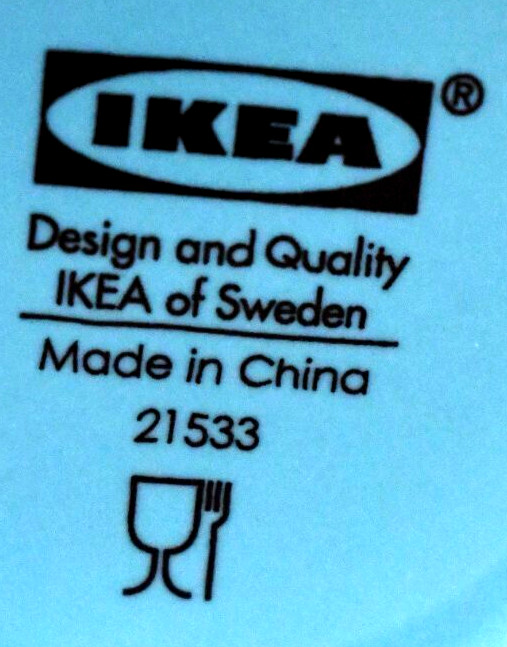 Coffee Tea Cup Mug IKEA FARGRIK 21533 Turquoise 8 oz. Stoneware Stackable