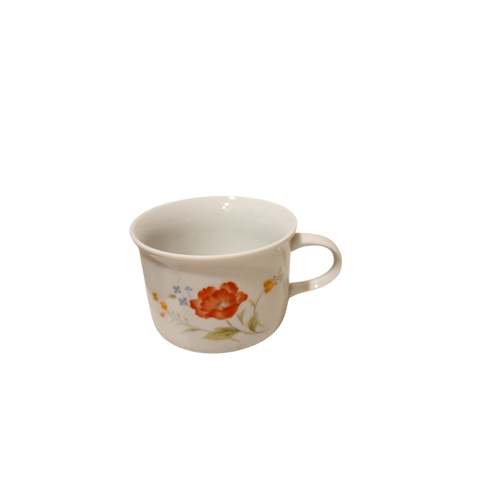 Hearthside Bake N’ Serve Soup Mugs 14 oz Floral Porcelain Set of 4 Japan